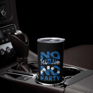 No Scotland No Party Scottish Tumbler Cup Retro Scottish Banner Fan Scotland Flag