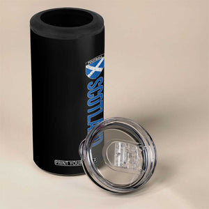 Scotland Soccer 4 in 1 Can Cooler Tumbler Vintage SCOT Scottish Flag Graphic Football Fan