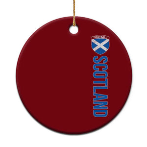 Scotland Soccer Ceramic Ornament Vintage SCOT Scottish Flag Graphic Football Fan