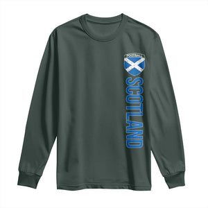 Scotland Soccer Long Sleeve Shirt Vintage SCOT Scottish Flag Graphic Football Fan