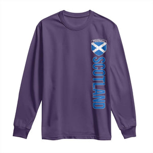 Scotland Soccer Long Sleeve Shirt Vintage SCOT Scottish Flag Graphic Football Fan