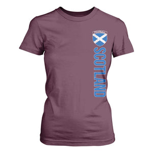 Scotland Soccer T Shirt For Women Vintage SCOT Scottish Flag Graphic Football Fan