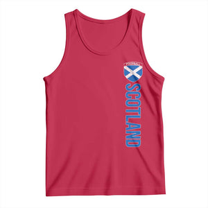 Scotland Soccer Tank Top Vintage SCOT Scottish Flag Graphic Football Fan