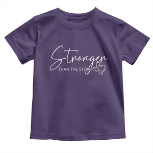 Strong Texas Flood Disaster Relief Toddler T Shirt Hill Country Flooding Survivor Texan TS10 Purple Print Your Wear