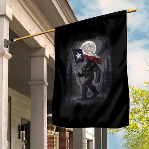 Bigfoot Texas Garden Flag Forest Sasquatch Loves Rock On Hand Texas Flag TS10 Print Your Wear
