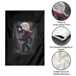 Bigfoot Texas Garden Flag Forest Sasquatch Loves Rock On Hand Texas Flag TS10 Print Your Wear