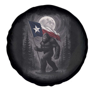 Bigfoot Texas Spare Tire Cover Forest Sasquatch Loves Rock On Hand Texas Flag TS10 Print Your Wear