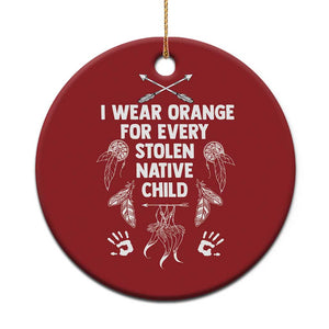 I Wear Orange For Every Stolen American Native Child Christmas Ornament TS10 Print Your Wear