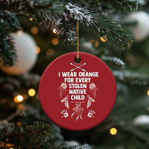 I Wear Orange For Every Stolen American Native Child Christmas Ornament TS10 Print Your Wear