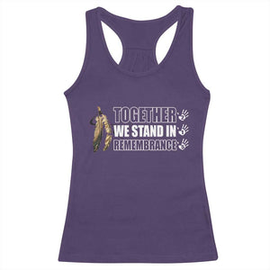 Native American Every Child Racerback Tank Top Together We Stand in Remembrance 215 Stolen Children TS10 Purple Print Your Wear
