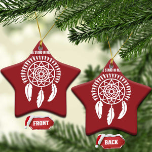 Native American Every Child Christmas Ornament Together We Stand in Remembrance TS10 Star Red Print Your Wear