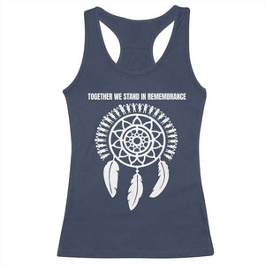 Native American Every Child Racerback Tank Top Together We Stand in Remembrance TS10 Navy Print Your Wear