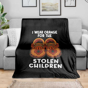 I Wear Orange For Every Stolen American Native Child Throw Blanket Orange Day TS10 Print Your Wear
