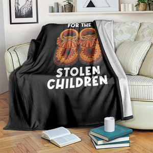 I Wear Orange For Every Stolen American Native Child Throw Blanket Orange Day TS10 Print Your Wear