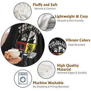 Native American Indian Throw Blanket You Are Not Forgotten TS10 Print Your Wear