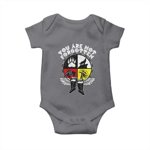 Native American Indian Baby Onesie You Are Not Forgotten TS10 Charcoal Print Your Wear