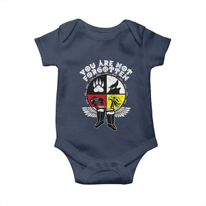 Native American Indian Baby Onesie You Are Not Forgotten TS10 Navy Print Your Wear