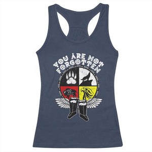 Native American Indian Racerback Tank Top You Are Not Forgotten TS10 Navy Print Your Wear