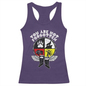 Native American Indian Racerback Tank Top You Are Not Forgotten TS10 Purple Print Your Wear