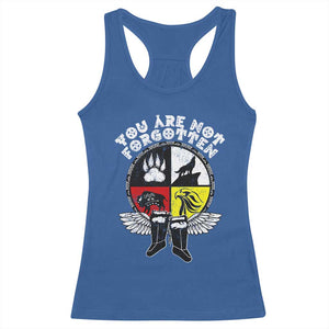 Native American Indian Racerback Tank Top You Are Not Forgotten TS10 Royal Blue Print Your Wear