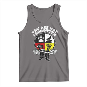 Native American Indian Tank Top You Are Not Forgotten TS10 Deep Heather Print Your Wear