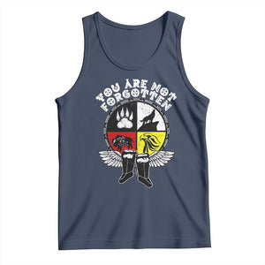 Native American Indian Tank Top You Are Not Forgotten TS10 Navy Print Your Wear