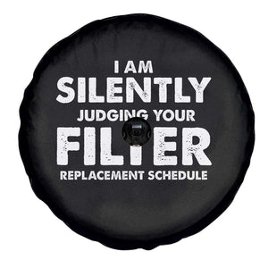 HVAC Tech Graphic Spare Tire Cover I Am Silently Judging Your Filter Replacement Schedule