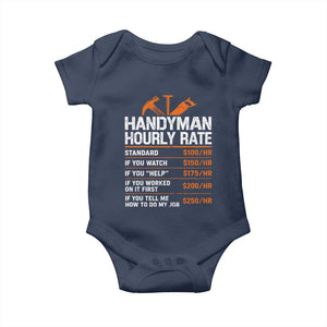 Handyman Hourly Rate Baby Onesie Handyman Gifts Contractor Coworker Gift