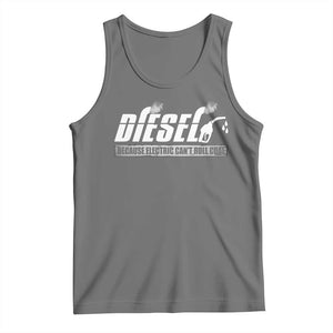Diesel Because Electric Cars Can't Roll Coal Truck Tank Top Trucker Mechanic Graphic