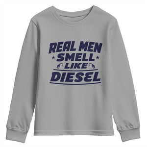 Real Men Smell Like Diesel Truck Mechanic Humor Youth Sweatshirt