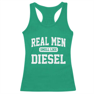 Funny Truck Mechanic Racerback Tank Top Real Men Smell Like Diesel