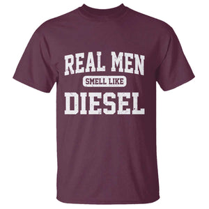 Funny Truck Mechanic T Shirt Real Men Smell Like Diesel