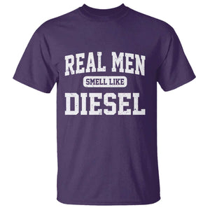 Funny Truck Mechanic T Shirt Real Men Smell Like Diesel