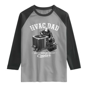 HVAC Dad Raglan Shirt Funny Technician Fathers Day Graphic