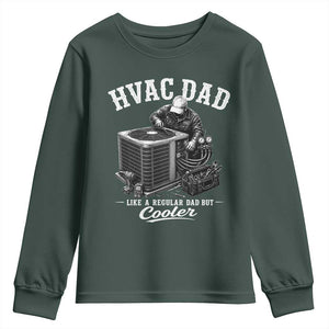 HVAC Dad Youth Sweatshirt Funny Technician Fathers Day Graphic