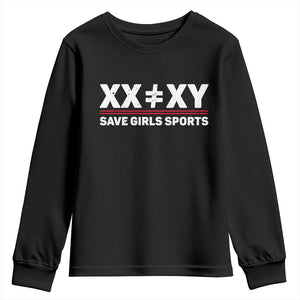 XX Does Not Equal XY Save Girls Sports Youth Sweatshirt