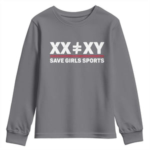 XX Does Not Equal XY Save Girls Sports Youth Sweatshirt