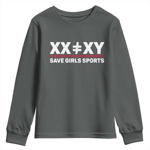 XX Does Not Equal XY Save Girls Sports Youth Sweatshirt