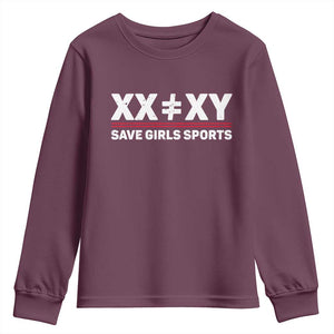 XX Does Not Equal XY Save Girls Sports Youth Sweatshirt