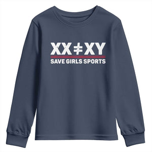 XX Does Not Equal XY Save Girls Sports Youth Sweatshirt