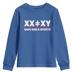 XX Does Not Equal XY Save Girls Sports Youth Sweatshirt