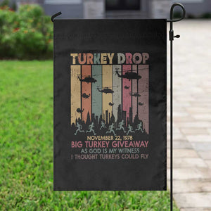 WKRP Turkey Drop Garden Flag Retro First Annual WKRP Funny Thanksgiving Day TS10 Print Your Wear