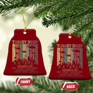 WKRP Turkey Drop Ceramic Ornament Retro First Annual WKRP Funny Thanksgiving Day TS10 Print Your Wear