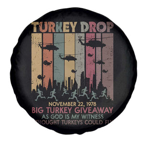WKRP Turkey Drop Spare Tire Cover Retro First Annual WKRP Funny Thanksgiving Day TS10 Print Your Wear