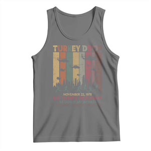 WKRP Turkey Drop Tank Top Retro First Annual WKRP Funny Thanksgiving Day TS10 Black Heather Print Your Wear