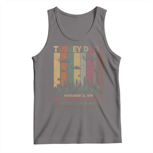 WKRP Turkey Drop Tank Top Retro First Annual WKRP Funny Thanksgiving Day TS10 Deep Heather Print Your Wear