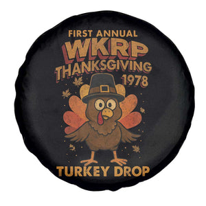 First Annual WKRP Spare Tire Cover Funny Thanksgiving Day WKRP Turkey Drop TS10 Print Your Wear