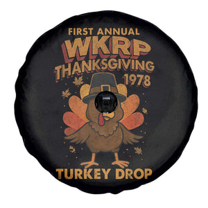First Annual WKRP Spare Tire Cover Funny Thanksgiving Day WKRP Turkey Drop TS10 Print Your Wear