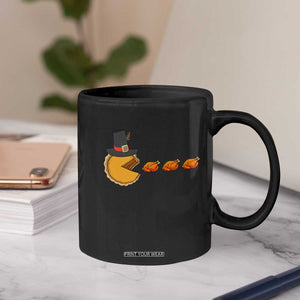 Thanksgiving Video Game Coffee Mug Pumpkin Pie Eating Turkey Gamer Patch Day TS10 Print Your Wear