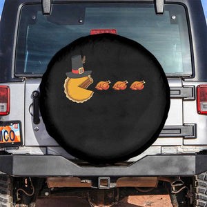 Thanksgiving Video Game Spare Tire Cover Pumpkin Pie Eating Turkey Gamer Patch Day TS10 No hole Black Print Your Wear